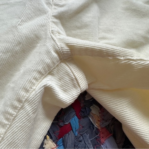 Coldwater Creek Cream Embroidered Straight Leg Corduroy Pants Women’s Size 12 - Picture 8 of 13